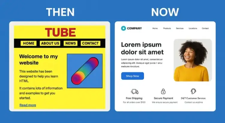 Image showing old and new design